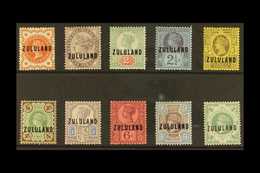 ZULULAND 1888-93 Set Complete To 1s, SG 1/10, Very Fine Mint (10 Stamps) For More Images, Please Visit Http://www.sandaf - Ohne Zuordnung