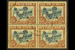 1930-44 2s6d Blue & Brown, "Two Men On Hill" Variety In A Block Of 4, SG 49b, Very Fine Used For More Images, Please Vis - Unclassified