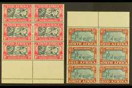1938 Voortrekker Commemoration Set, SG 80/81, Never Hinged Mint Marginal Blocks Of 6. (12 Stamps) For More Images, Pleas - Sin Clasificación