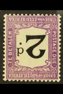 POSTAGE DUE 1914-22 2d Black And Reddish-violet, With WATERMARK INVERTED Variety, SG D3w, Very Fine Mint. For More Image - Unclassified