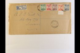 1937 KGVI FIRST DAY COVER ½d To 6d Definitives Used On Plain, Registered Cover, SG 40/4, Tied By Clear Strikes Of Salisb - Rhodesia Del Sud (...-1964)