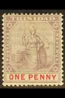 1896-1906 1d Dull Purple And Rose, Type II, SG 116, Fine Mint, Very Scarce.  For More Images, Please Visit Http://www.sa - Trinidad Y Tobago