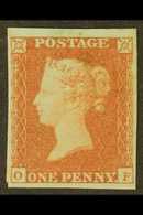 1841 1d Red-brown, SG 8, Mint Good Part OG, 4 Margins, Slight Stain Above Queens Head. Cat £600. For More Images, Please - Autres & Non Classés