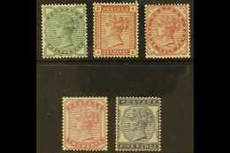 1880-81 Wmk Imperial Crown Set Complete, SG 164/169, Mint Very Lightly Hinged (5 Stamps) For More Images, Please Visit H - Altri & Non Classificati