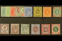 1902-13 Basic Set Complete To 1s, SG 215/314, Never Hinged Mint (15 Stamps) For More Images, Please Visit Http://www.san - Sin Clasificación