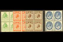 1929 PUC Low Values Set Complete In BLOCKS OF FOUR, SG 434/37, Never Hinged Mint (4 Blocks Of 4) For More Images, Please - Sin Clasificación