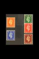 1937-47 Dark Colours Wmk Sideways Set Complete, SG 462a/66a, Never Hinged Mint (5 Stamps) For More Images, Please Visit  - Sin Clasificación