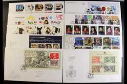 2010 COMPLETE YEAR SET For All Commemorative Sets And Miniature Sheets (no "Post & Go") On Illustrated FDC's, Tied By Bu - FDC