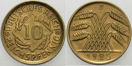 10 REICHPFENNIG 1925 - 10 Renten- & 10 Reichspfennig