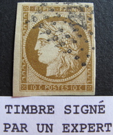 LOT R1749/46 - CERES N°1b Bistre Verdâtre ☛☛☛ Signé ROUMET + BRUN Experts - PC 2221 : NANTES - Cote : 500,00 € - 1849-1850 Ceres