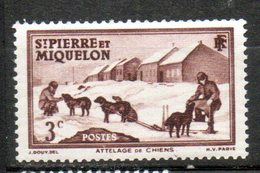 ST PIERRE ET MIQUELON  Attelage 1938 N°168 - Unused Stamps