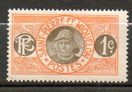 ST PIERRE ET MIQUELON  Pécheur 1909 N° 78 - Unused Stamps
