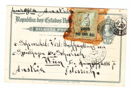 Brazil POSTAL CARD TO Austria 1908 - Brieven En Documenten