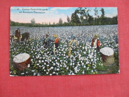 Black Americana Cotton Pickers At Work On Southern Plantation Ref 2951 - Black Americana