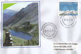 Congres Mondial Du Tourisme De Montagne. Lettre FDC ANDORRA  2018 - Lettres & Documents