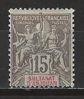 Anjouan Yv. 15, Mi 15 * - Unused Stamps