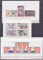 Colonies Francaises Serie Jeux Olympiques De Tokyo 1964 Blocs Feuillets 9 Valeurs Neuf** - Unclassified