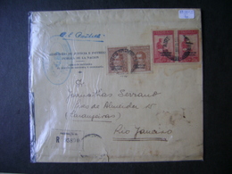 ARGENTINA - GREAT ENVELOPE SHIPPED TO BRAZIL IN THE STATE - Brieven En Documenten