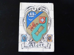 CARTE MAXIMUM    ARMOIRIE  DE ALGER - Cartes-maximum