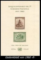Gutes Lot Von Chile Briefmarken - Gedenkblatt - Cile