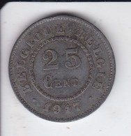 MONEDA  DE BELGICA DE 25 CENTIMES DEL AÑO 1917  (COIN) - 25 Cent