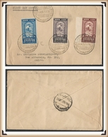 Egypt 3 Stamps Set On FDC Cover Postal History International Cotton Congress 1938 - SG 266 - 268 Cancellation Variety - Covers & Documents