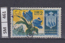 SAN MARINO  1953	Fiori, L. 2  Usato - Usati