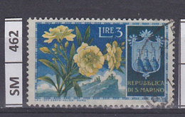 SAN MARINO  1953	Fiori, L. 3  Usato - Usati