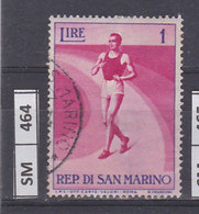 SAN MARINO  1954	Sport L. 1 Usato - Usati