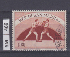 SAN MARINO  1954	Sport L. 3 Usato - Usati