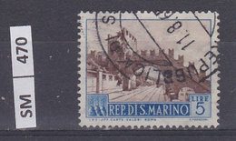 SAN MARINO  1955	Vedute L. 5 Usato - Usati