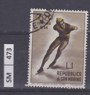 SAN MARINO  1955	Olimpiadi Cortina, L. 1 Usato - Usati