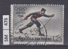 SAN MARINO  1955	Olimpiadi Cortina, L. 25 Usato - Usati