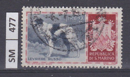 SAN MARINO  1956	Cani, L.2 Usato - Gebruikt