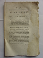 GAZETTE DES TRIBUNAUX 1er JUILLET 1791 - ORLEANS HAUTE COUR NATIONALE - PROCES ZIPP DURIVAL CARDINAL DE ROHAN DUFRENAY - Decretos & Leyes