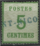 FRANCE Alsace Lorraine Occupation N°4a, 5c Oblitéré Griffe Linéaire De Saint Nicolas RR Signé Calves - Used Stamps