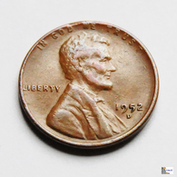 US - 1 Cent - 1952 D - 1909-1958: Lincoln, Wheat Ears Reverse