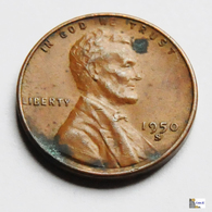 US - 1 Cent - 1950 S - 1909-1958: Lincoln, Wheat Ears Reverse