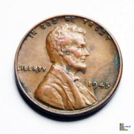 US - 1 Cent - 1945 - 1909-1958: Lincoln, Wheat Ears Reverse