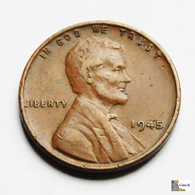 US - 1 Cent - 1945 - 1909-1958: Lincoln, Wheat Ears Reverse