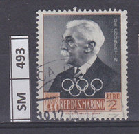 SAN MARINO    1959	Dirigenti Olimpici L. 2 Usato - Usati