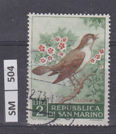 SAN MARINO    1960	Fauna Avicola L. 2 Usato - Used Stamps