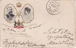 POSTCARD GERMANY  - ROYALTY - ROYAL FAMILIE - KING WILHELM II - QUEEN CHARLOT VON WURTTEMBERG - Familles Royales