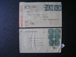 SOUTH AFRICA - 2 LETTERS SUBMITTED TO BRAZIL, ONE OPENED FOR CENSORSHIP IN THE STATE - Zonder Classificatie