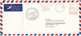 South Africa Air Mail Cover With Meter Cancel Johannesburg 26-5-1970 Sent To Germany - Poste Aérienne