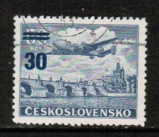 CZECHOSLOVAKIA  Scott # C 35 VF USED - Airmail