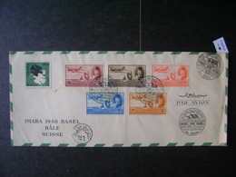 EGYPT - CAIRO SPECIAL FLIGHT FOR "IMABA 1948 BASEL" (SWITZERLAND) IN THE STATE - Covers & Documents