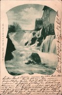 ! Alte Ansichtskarte Ronneby Vattenfallet, Waterfall, Wasserfall, Schweden, 1901, Schiffspost Trelleborg Sassnitz - Suède