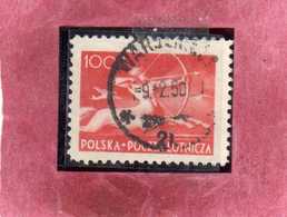 POLONIA POLAND POLSKA 1948 AIR MAIL POSTA AEREA CENTAUR CENTAURO 100z COMPLETE SET USATO USED OBLITERE' - Used Stamps