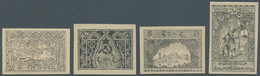 08058 Armenien: 1921, 2 R, 3 R, 5 R And 10000 R "traditional Illustrations", Imperforated Ungummed Proofs - Armenia